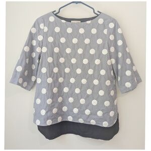 Ann Mashburn Sequin Polka Dot Top